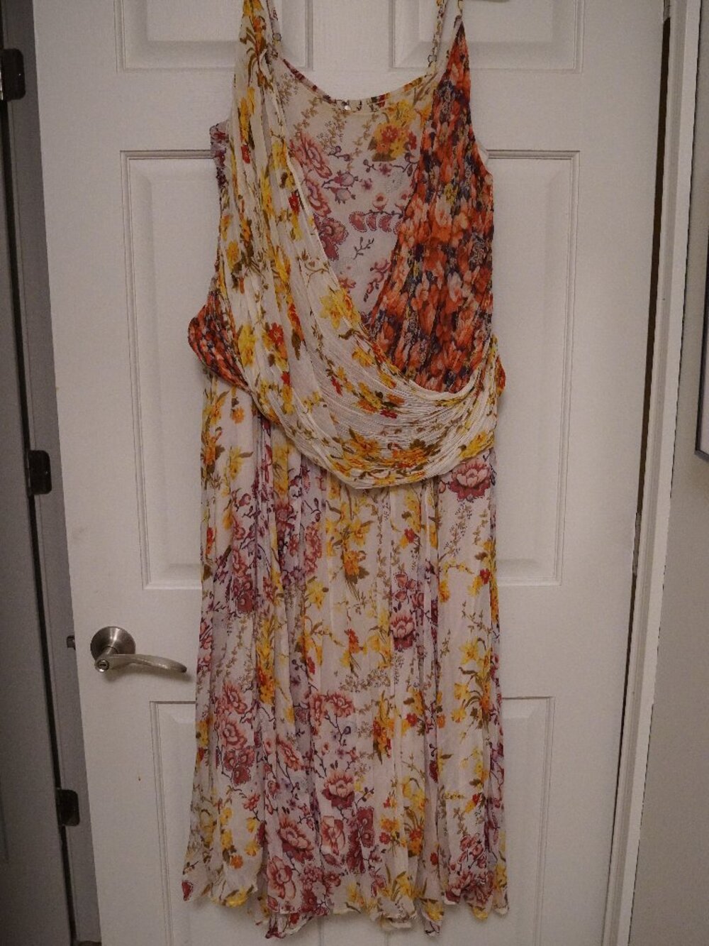 Anthropologie 24W Floral Maxi Dress Boho Romantic Flowy Plus Size